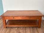 Mooie kersenhouten robuuste salontafel met lades, Huis en Inrichting, Tafels | Salontafels, Ophalen, Gebruikt, 100 tot 150 cm