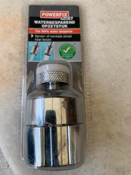 Powerfix Waterbesparend Opzetstuk Kraan - Nieuw, Doe-het-zelf en Verbouw, Sanitair, Nieuw, Kraan, Chroom, Ophalen of Verzenden