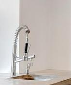 Kraan + heet waterkraan + quooker pro 3, Ophalen, Minder dan 50 cm, Zo goed als nieuw, Minder dan 25 cm