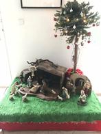 Kerstboom (bolvormig) in pot 120cm met LED buitenverlichting, Diversen, Kerst, Ophalen, Gebruikt