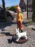Kuifje beeld met Bobby, Verzamelen, Ophalen of Verzenden, Kuifje, Zo goed als nieuw, Beeldje of Figuurtje