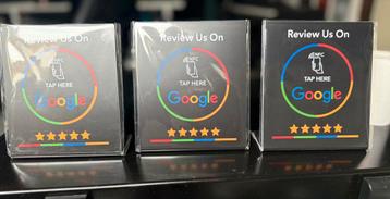 NFC Google Review Bordjes voor uw Bedrijf! MEER Reviews! beschikbaar voor biedingen