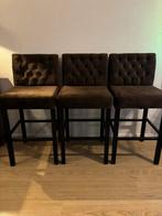 3 Bar Krukken - bruin, Huis en Inrichting, Barkrukken, Ophalen, 60 tot 90 cm, Zo goed als nieuw, 3 krukken