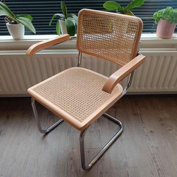 Thonet stijl Cesca Breuer buisframe stoel hoit rotan webbi beschikbaar voor biedingen