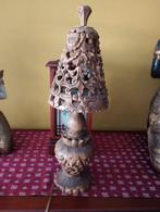Aziatisch Houten Lampje - Handgesneden, Antiek en Kunst, Antiek | Lampen, Ophalen of Verzenden
