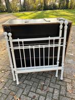 Ijzeren 1 persoons bed., Huis en Inrichting, Ophalen, Gebruikt, Eenpersoons, Wit