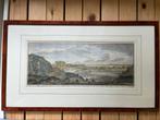 Gravure Gezigt op de stad Haarlem, Philips anno 1750 40x18cm, Antiek en Kunst, Kunst | Etsen en Gravures, Ophalen of Verzenden