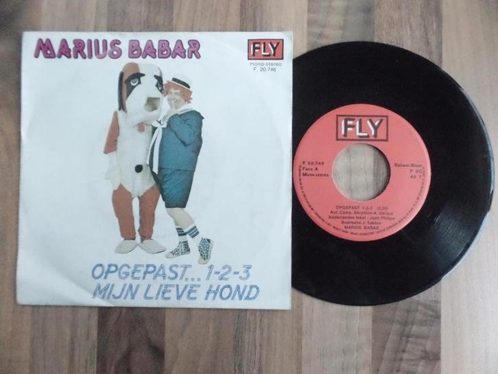 single Marius Babar ‎– Opgepast.. 1-2-3*, Cd's en Dvd's, Vinyl Singles, Gebruikt, Single, Nederlandstalig, 7 inch, Ophalen of Verzenden