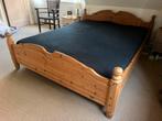 Tweepersoonsbed, massief grenen 210x160, Ophalen, Gebruikt, Overige kleuren, Tweepersoons