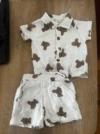 Pyama baby beren print maat 68 blouse en korte broek, Ophalen of Verzenden