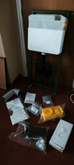 VIEGA ECO PLUS NIEUWE HANGTOILET EN HET  WC ELEMENT, Ophalen, Nieuw, Steen, Toilet