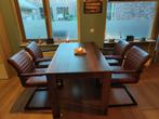 Eettafel (140x90) met 4 eetstoelen, Huis en Inrichting, Complete eetkamers, 4 tot 6 stoelen, Zo goed als nieuw, Ophalen