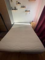 Gratis: IKEA boxspring 1.60 x 2.20 (extra lang!), Ophalen, Gebruikt, Tweepersoons, Grijs