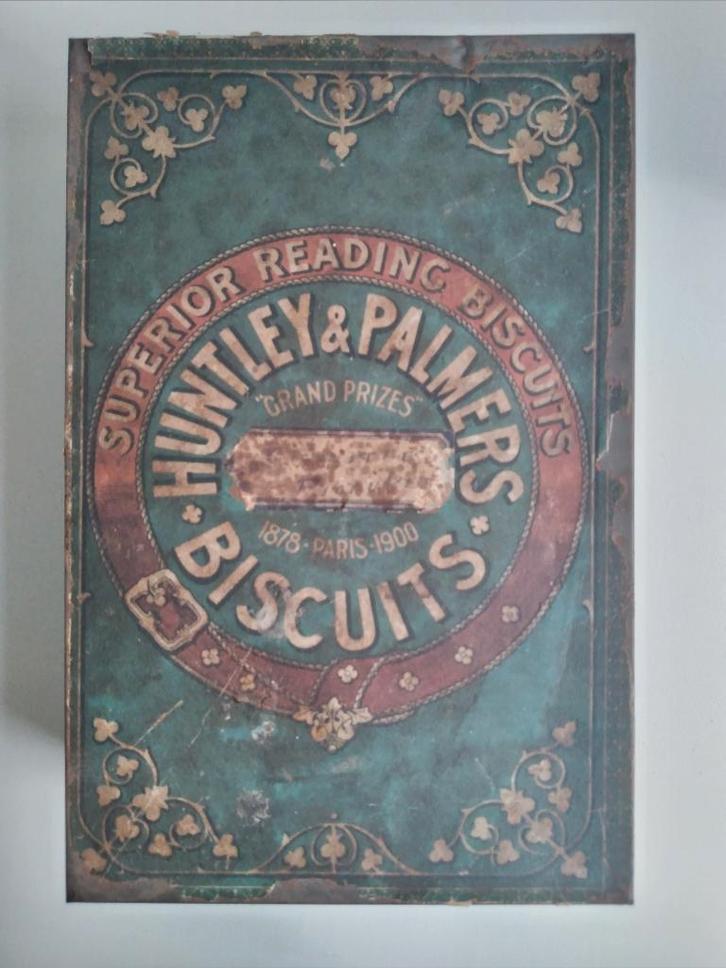 Huntley & Palmers Cheese Assorted antiek blik, Verzamelen, Blikken, Gebruikt, Overige, Overige merken, Ophalen