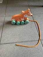 Trekfiguur vos met baby, Ophalen of Verzenden, Nieuw, Duw- of Trekspeelgoed