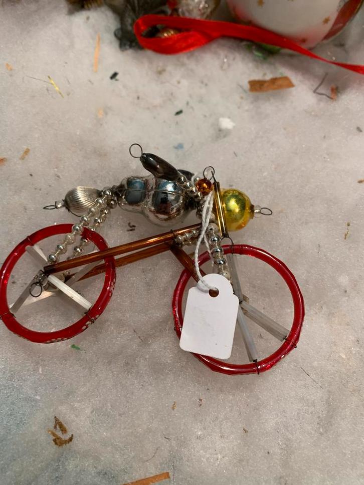 #kerst bromfiets kerstbal, Diversen, Kerst, Gebruikt, Ophalen of Verzenden