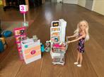 Barbie Supermarkt speelset, Kinderen en Baby's, Speelgoed | Poppen, Ophalen of Verzenden, Zo goed als nieuw, Barbie