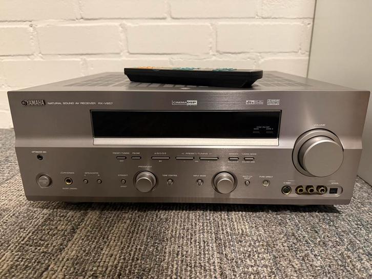 Yamaha RX-V657 surround receiver – compleet en netjes, Audio, Tv en Foto, Versterkers en Receivers, Zo goed als nieuw, 120 watt of meer