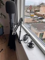 Podcast set, Ophalen of Verzenden, Zo goed als nieuw, Studiomicrofoon