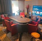 Pokertafel + 9 lekkere stoelen, Ophalen, Gebruikt