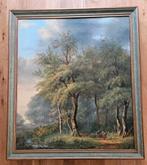 Prachtig groot en antiek schilderij natuur - 80x70 cm, Ophalen