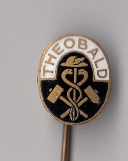 Theobald Mijnwerker speld limburg Kerkrade Heerlen, Verzamelen, Speldjes, Pins en Buttons, Gebruikt, Speldje of Pin, Overige onderwerpen