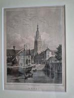 Gravure spanjaardsgat / vismarkt Breda, Antiek en Kunst, Kunst | Etsen en Gravures, Ophalen of Verzenden