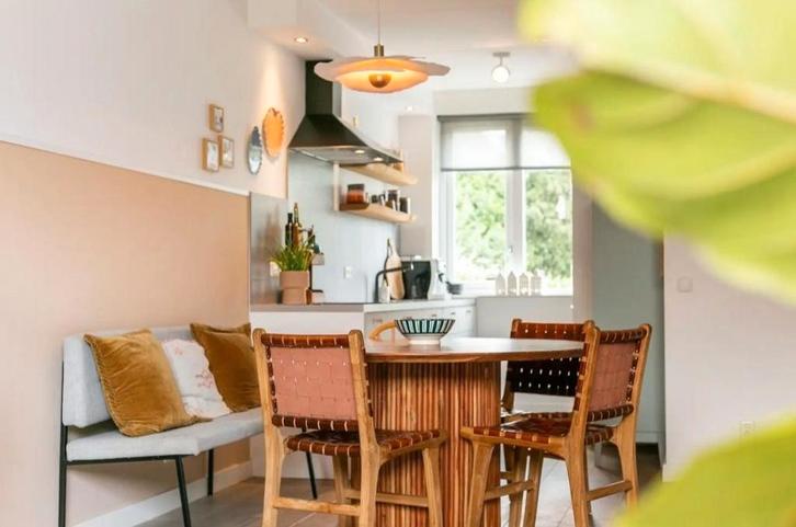 Ronde eettafel Jaime 140 cm, Huis en Inrichting, Tafels | Eettafels, Zo goed als nieuw, 100 tot 150 cm, 100 tot 150 cm, Vijf personen of meer