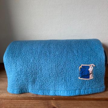 Warm Wollen Woondeken, Blauw, Scheerwol, Deken, Kleed beschikbaar voor biedingen