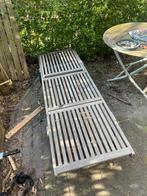Zonnebedden teakhout zeer zwaar!, Ophalen, Gebruikt, Teakhout