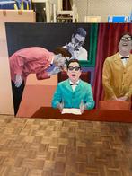 Kunstwerk 150 x 200 ‘dood’, Antiek en Kunst, Ophalen of Verzenden