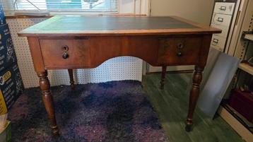 mahoniehouten schrijftafel- Bureau beschikbaar voor biedingen