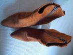 SUbb Suède Enkellaarsjes Maat 40 - ZGAN, Bruin, Lage of Enkellaarzen, Ophalen of Verzenden, Zo goed als nieuw