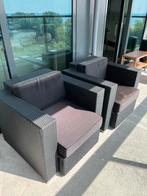 Te koop 2 heerlijke Lounge Fauteuils voor balkon of tuin, Tuin en Terras, Tuinmeubel-accessoires, Zo goed als nieuw, Ophalen
