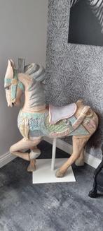 Antiek brocante houten decoratie paard, Gebruikt, Ophalen