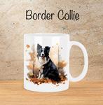 Border Collie Herfstmok, Ophalen of Verzenden, Nieuw, Overige stijlen, Kop(pen) en/of Schotel(s)