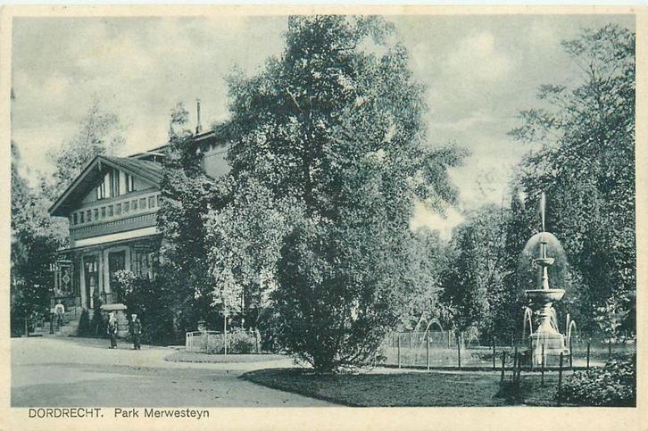 701071029 Dordrecht Park Merwesteijn, Verzamelen, Ansichtkaarten | Nederland, Zuid-Holland, Voor 1920, Verzenden