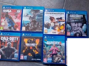 13 x playstation 4 spellen calloptie of duty monster Hunter beschikbaar voor biedingen