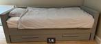 Woood Bedbank Dennis Grenen Beton Grijs, Ophalen, Gebruikt, 90 cm, Eenpersoons