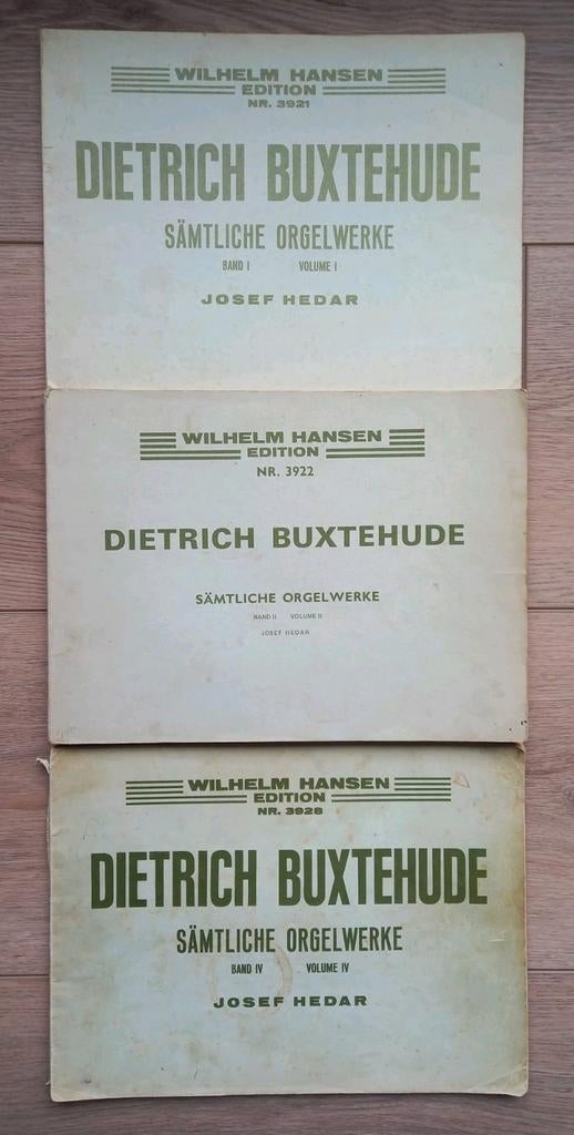 Dietrich Buxtehude deel 1, 2 en 4, Orgel, Gebruikt, Ophalen of Verzenden, Religie en Gospel
