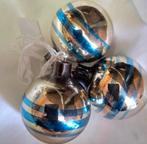 Antieke/oude Kerst Ajeko  Set van 3ballen 5cm, Ophalen of Verzenden, Nieuw