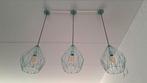 Hanglamp Carlton Vintage-look mintgroen 3 stuks, Ophalen, Zo goed als nieuw, Minder dan 50 cm