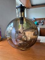 Leuke grote glazen tafellamp, Ophalen, Zo goed als nieuw, Minder dan 50 cm