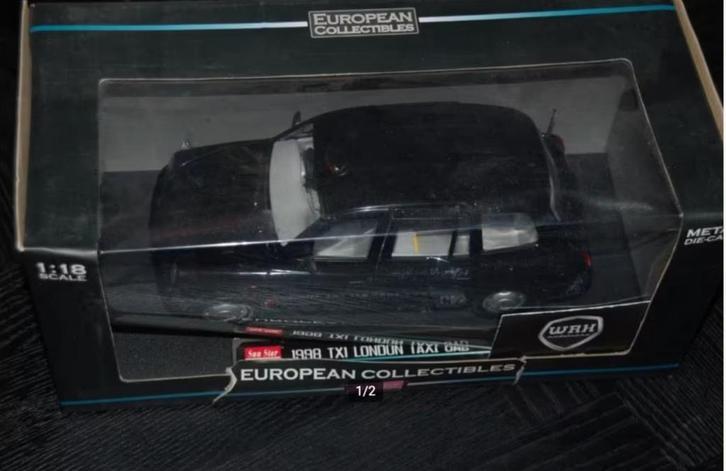 SALE !! 1:18 LONDON TAXI 1998 black Sun star in box WRH, Hobby en Vrije tijd, Modelauto's | 1:18, Zo goed als nieuw, Auto, Sun Star