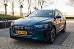 Audi e-tron 55 Quattro 408pk 2020 Blauw lage km-stand, Auto's, Automaat, 131 €/maand, 1800 kg, Blauw