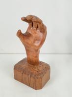 Brutalist Handgesneden hout Hand Folk Art ‘50 Mid Century   , Ophalen of Verzenden