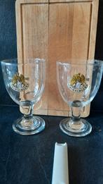 2 zware grimbergen glazen, Verzamelen, Biermerken, Ophalen of Verzenden, Gebruikt, Glas of Glazen, Overige merken
