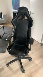 Zwarte dxracer racing Pro R131 bureaustoel, Bureaustoel, Zo goed als nieuw, Gaming bureaustoel, Zwart