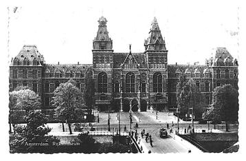 976587 Amsterdam Rijksmuseum 1956 Gelopen met postzegel beschikbaar voor biedingen