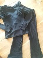 Zwarte meisjes set 2 delig, Ophalen, Gebruikt, Meisje, Broek